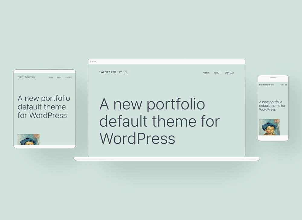 Motyw WordPress wyświetlony na komputerze, tablecie i telefonie