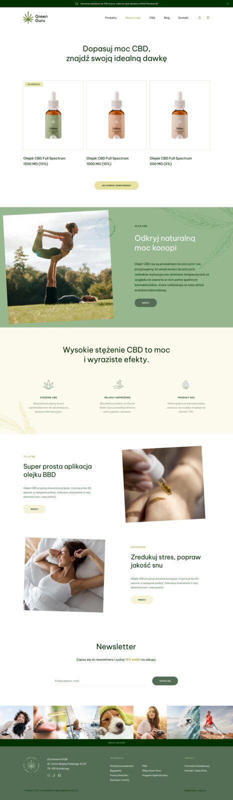 GreenGuru: strona na telefonie