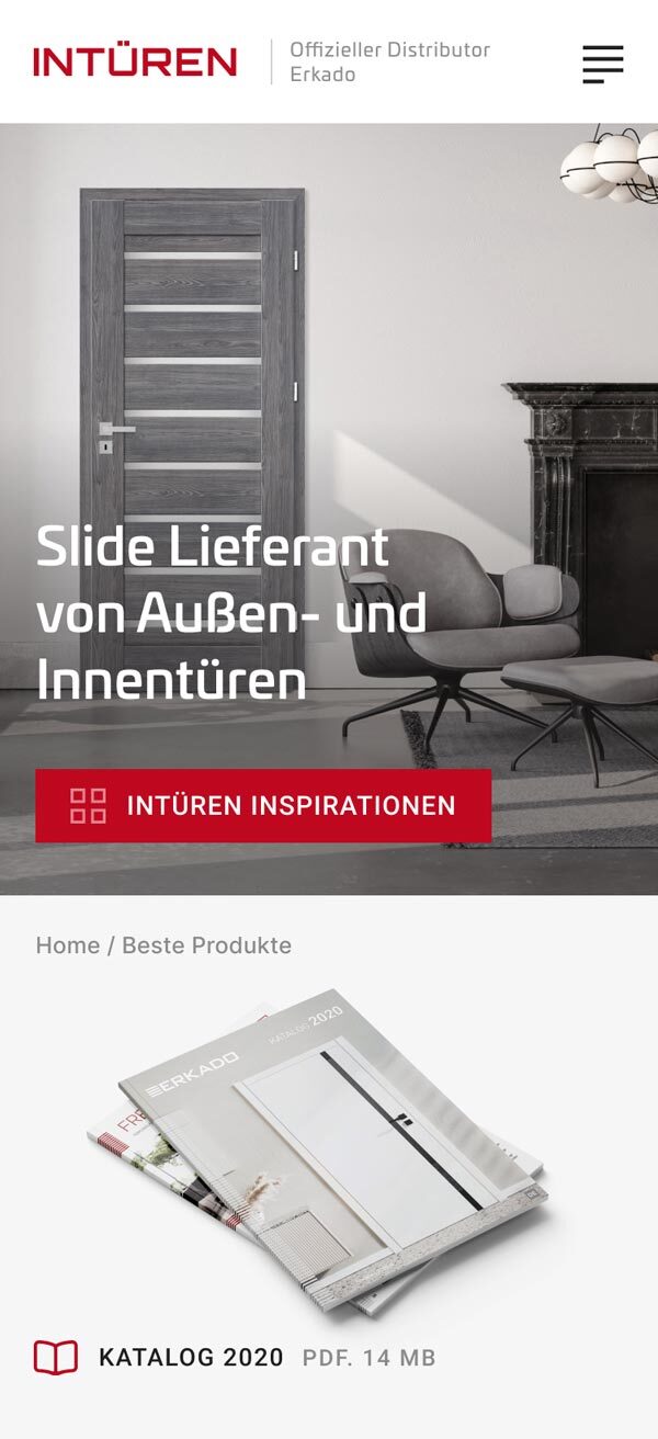 InTüren: strona na telefonie