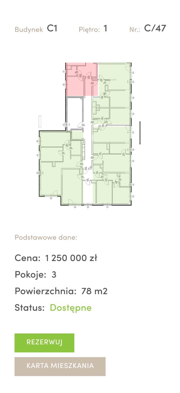 Ziębicka 14: strona na telefonie