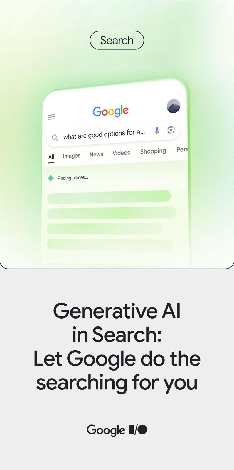 Wyszukiwarka Google z odpowiedzią przygotowaną przez AI
